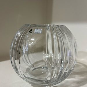 Crystal Rose bowl. Beautiful and in perfect condition.5”tall 2.75” top opening